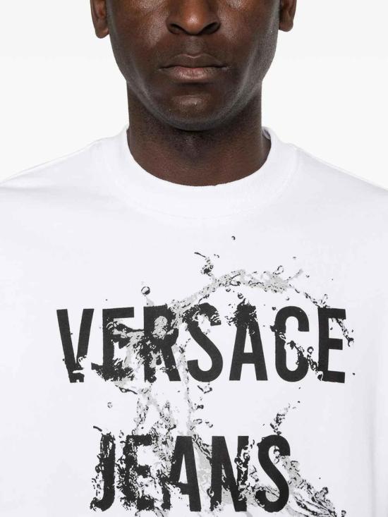 26SS 베르사체 반팔 티셔츠 80GAIC01CF00C003 White - VERSACE