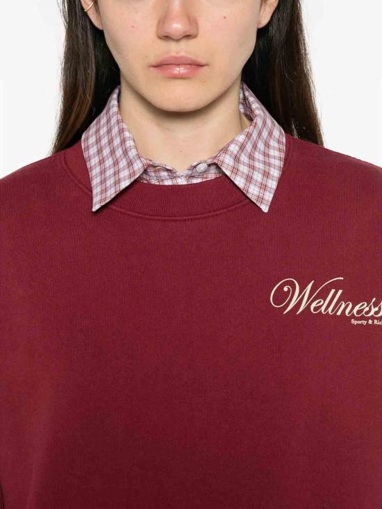 26SS 스포티앤리치 긴팔 티셔츠 ST07162083REMERLO Red - SPORTY & RICH