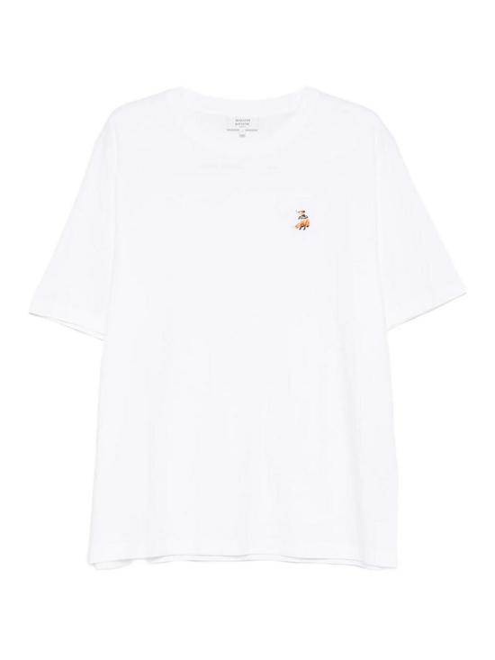 26SS 메종키츠네 드리밍 폭스 컴포트 티셔츠 QM00102KJ7026WHITE White