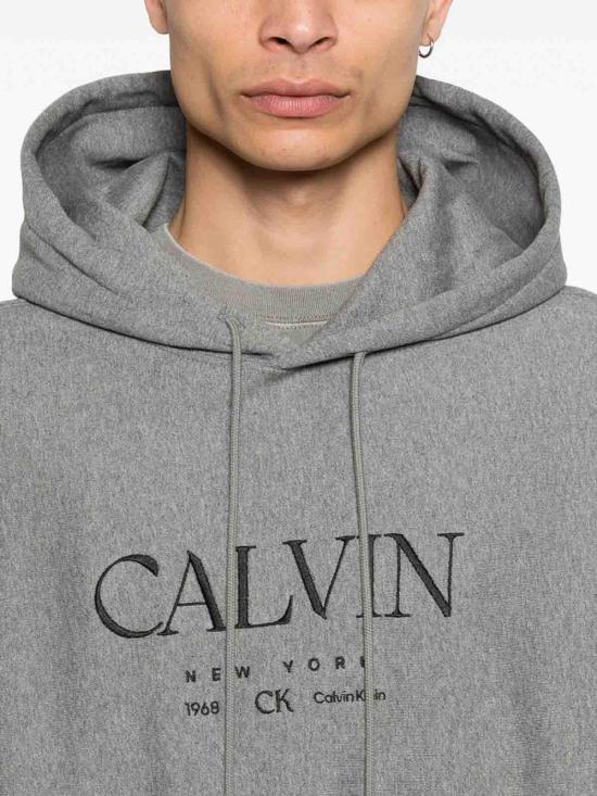 26SS 캘빈클라인 후드 티셔츠 LV04RE207GMGREY Grey - CALVIN KLEIN