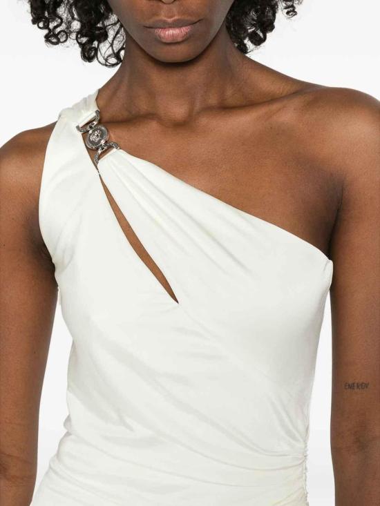 26SS 베르사체 미디 원피스 1A1249710226121W600 Beige - VERSACE