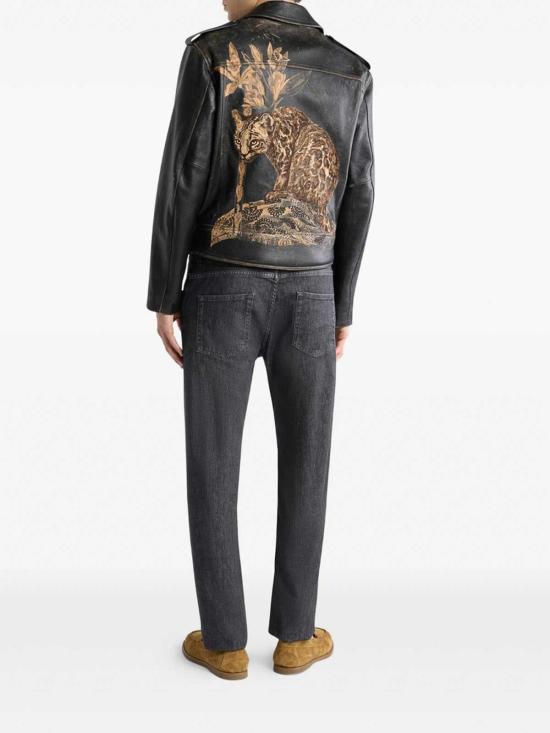 26SS 에트로 가죽 자켓 AR453MROA0002N0000 Black - ETRO