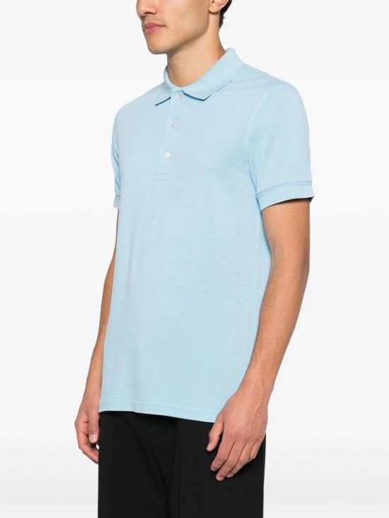 26SS 톰포드 폴로 티셔츠 JMT013JPS011UCZ Blue - TOMFORD
