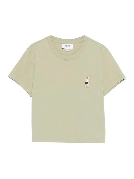 26SS 메종키츠네 드레스드 폭스 베이비 티셔츠 QW00113KJ7026DUGRE Green