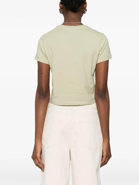 26SS 메종키츠네 드레스드 폭스 베이비 티셔츠 QW00113KJ7026DUGRE Green - MAISON KITSUNE