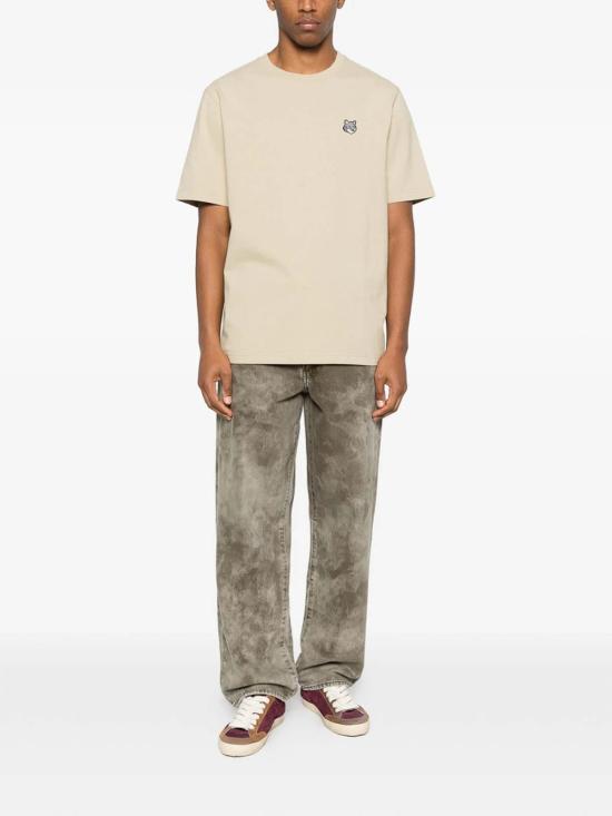26SS 메종키츠네 폭스 헤드 컴포트 티셔츠 PM00108KJ7025TEALE Nude Neutrals - MAISON KITSUNE