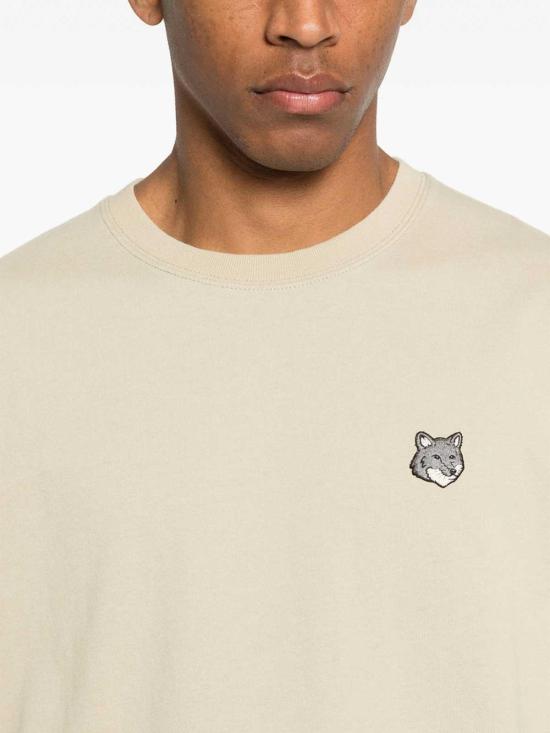 26SS 메종키츠네 폭스 헤드 컴포트 티셔츠 PM00108KJ7025TEALE Nude Neutrals - MAISON KITSUNE