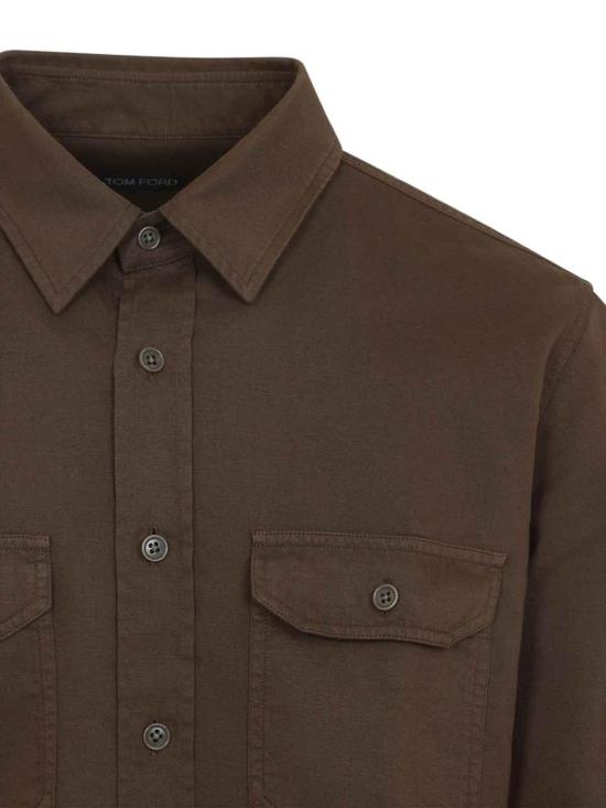 26SS 톰포드 긴팔 셔츠 FMC295HME001GAQ Brown - TOMFORD