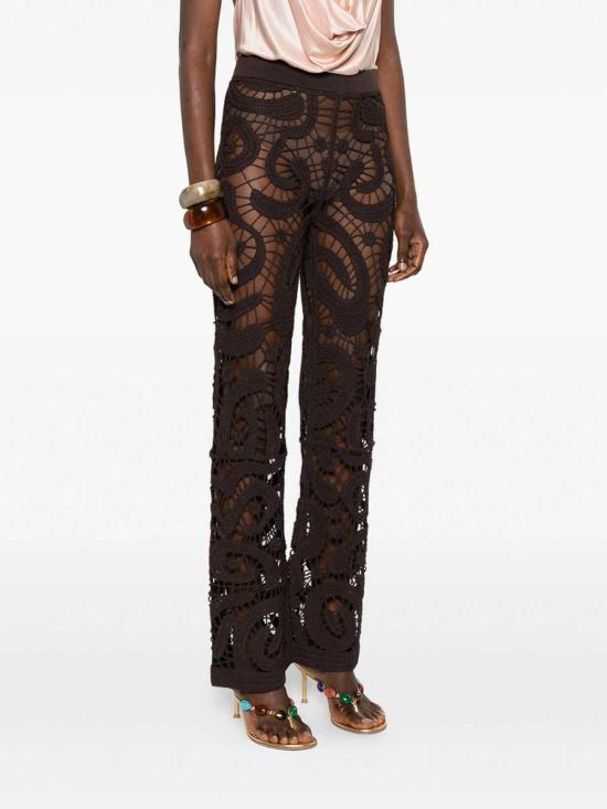 26SS 핑코 스트레이트 팬츠 106362A354M05 Brown - PINKO