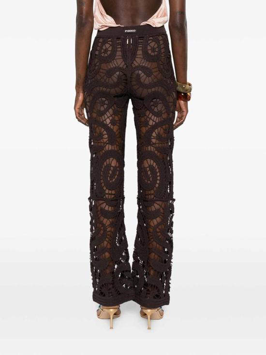 26SS 핑코 스트레이트 팬츠 106362A354M05 Brown - PINKO