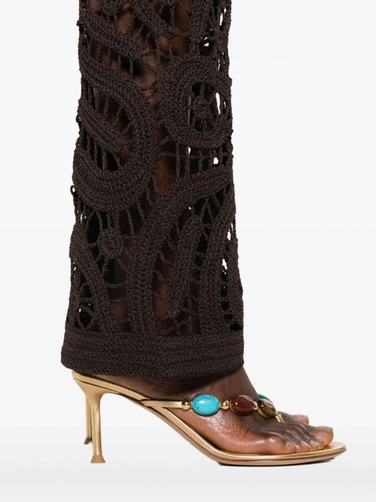 26SS 핑코 스트레이트 팬츠 106362A354M05 Brown - PINKO