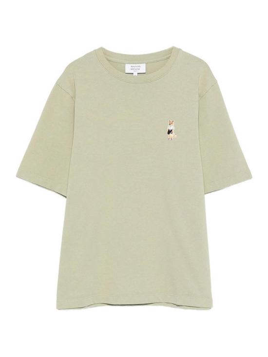 26SS 메종키츠네 드레스드 폭스 컴포트 티셔츠 QW00114KJ0119DUGRE Green