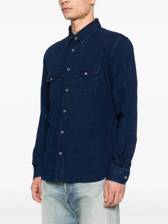 26SS 톰포드 긴팔 셔츠 FMC289HDS001UCC Blue - TOMFORD
