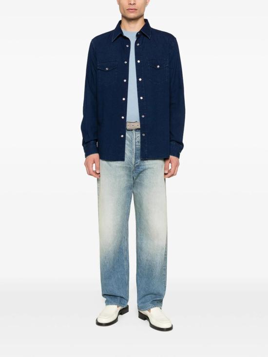 26SS 톰포드 긴팔 셔츠 FMC289HDS001UCC Blue - TOMFORD
