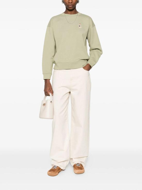 26SS 메종키츠네 드레스드 폭스 컴포트 스웨트셔츠 QW00306KM0341DUGRE Green - MAISON KITSUNE