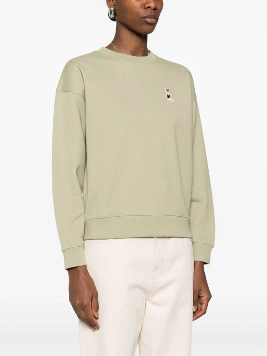 26SS 메종키츠네 드레스드 폭스 컴포트 스웨트셔츠 QW00306KM0341DUGRE Green - MAISON KITSUNE