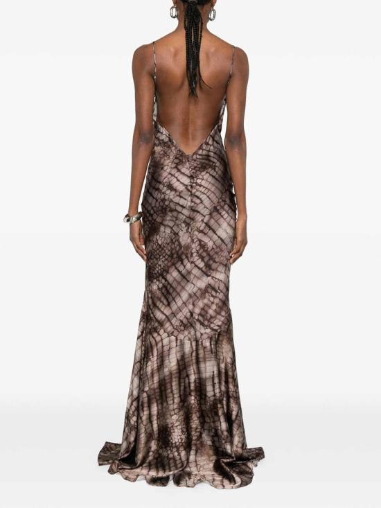 26SS 엘리자베타프랜치 미디 스커트 ABR3061E2644 Brown - ELISABETTA FRANCHI