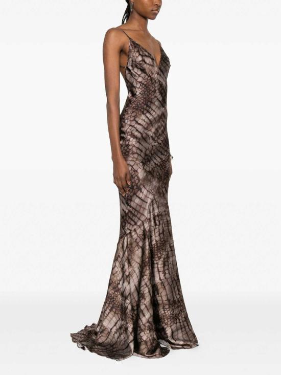 26SS 엘리자베타프랜치 미디 스커트 ABR3061E2644 Brown - ELISABETTA FRANCHI