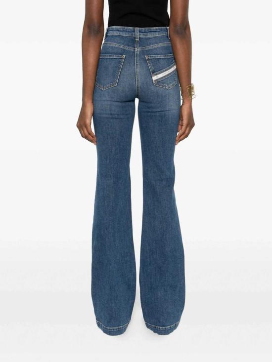 26SS 엘리자베타프랜치 스트레이트 팬츠 PJ17D61E2139 Blue - ELISABETTA FRANCHI