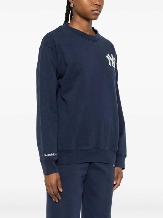 26SS 스포티앤리치 긴팔 티셔츠 ST071610300BLDKNAV Blue - SPORTY & RICH