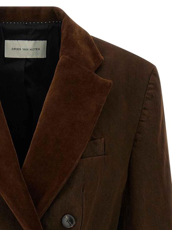 25FW 드리스 반 노튼 자켓 2520104372397700 Brown - DRIES VAN NOTEN