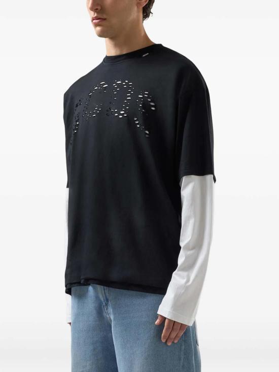 26SS 지씨디에스 긴팔 티셔츠 C1MBQC077J080 Black - GCDS