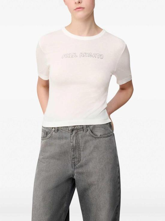 26SS 악셀 아리가토 반팔 티셔츠 A3826002ARIGATOWHITE White - AXEL ARIGATO