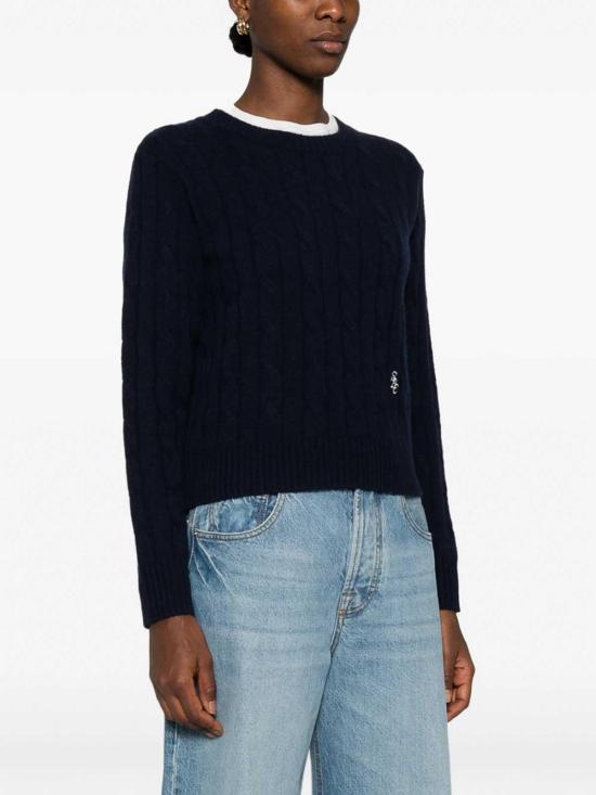 26SS 스포티앤리치 긴팔 티셔츠 WS06665302BLDKNAV Blue - SPORTY & RICH