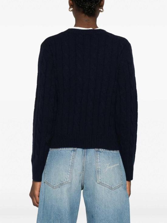 26SS 스포티앤리치 긴팔 티셔츠 WS06665302BLDKNAV Blue - SPORTY & RICH