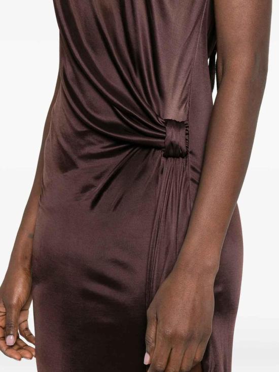 26SS 엘리자베타프랜치 미디 스커트 ABR2461E2644 Brown - ELISABETTA FRANCHI