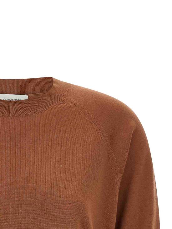 26SS 드리스 반 노튼 반팔 티셔츠 2610112003700700 Brown - DRIES VAN NOTEN