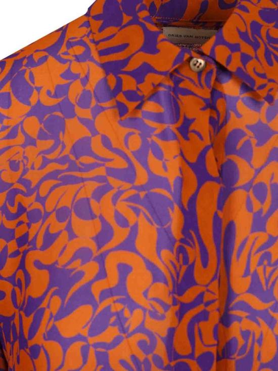 26SS 드리스 반 노튼 셔츠 2611307513006350 Orange - DRIES VAN NOTEN