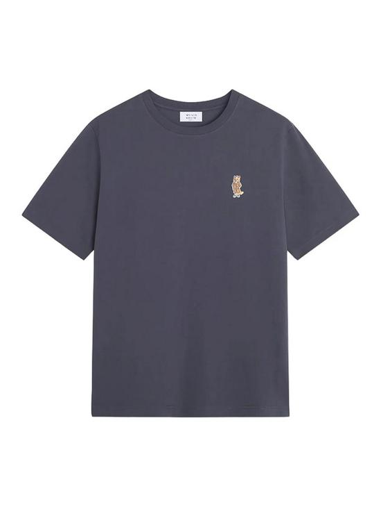26SS 메종키츠네 드레스드 폭스 컴포트 티셔츠 QM00101KJ7025SBLUE Grey