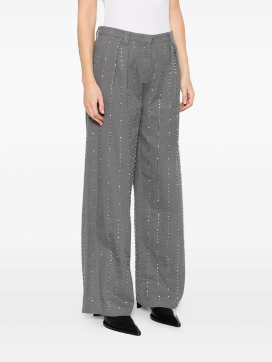 26SS 핑코 스트레이트 팬츠 106239A324K05 Grey - PINKO