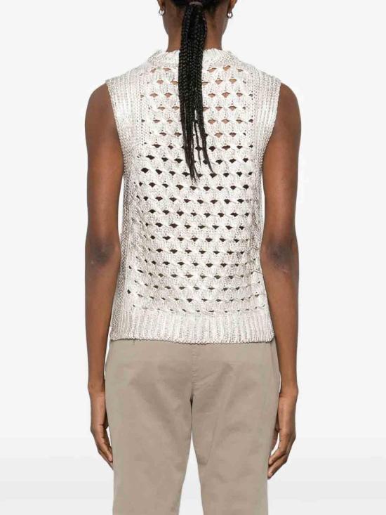 26SS 페세리코 민소매 티셔츠 A98206F03S09309S02 White - PESERICO