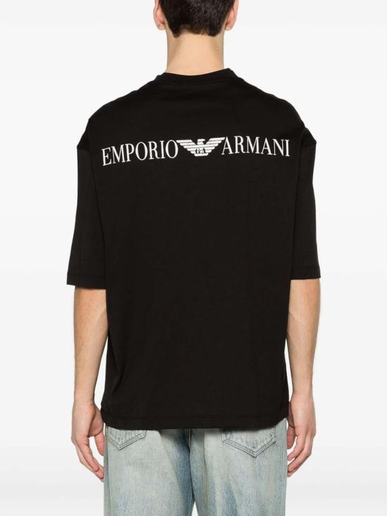 26SS 엠포리오 아르마니 반팔 티셔츠 AF24470EM005277UC001 Black - EMPORIO ARMANI
