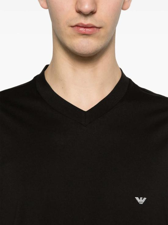 26SS 엠포리오 아르마니 반팔 티셔츠 AF24470EM005277UC001 Black - EMPORIO ARMANI