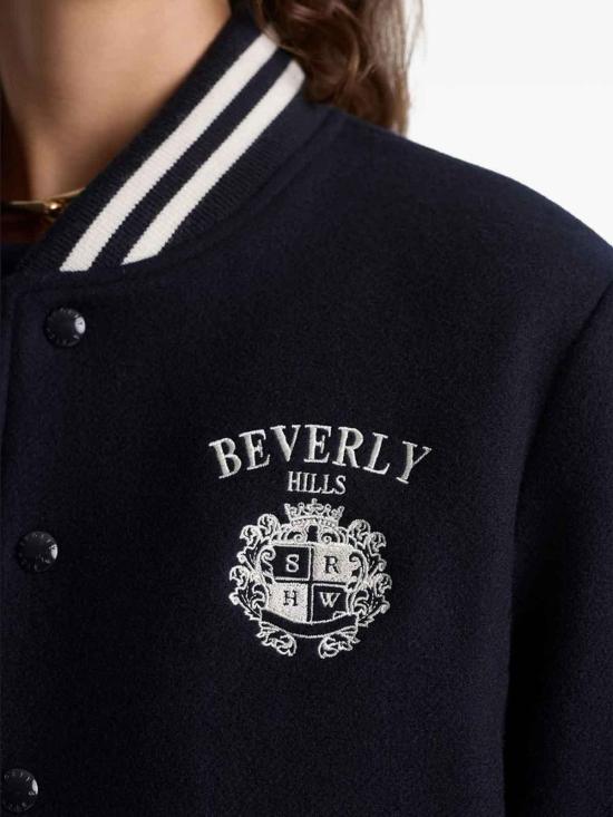 26SS 스포티앤리치 봄버 자켓 OW0076425BLDKNAV Dark Blue - SPORTY & RICH