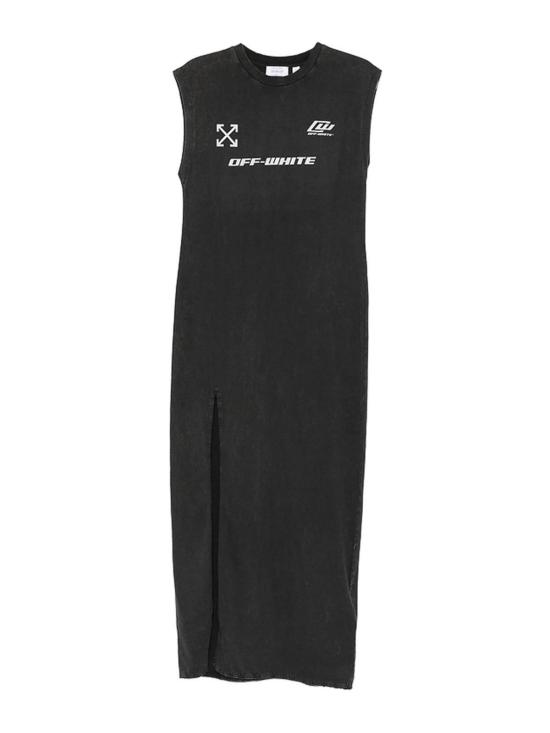 26SS 오프화이트 미디 스커트 2DH00BS26JER001W027 Black