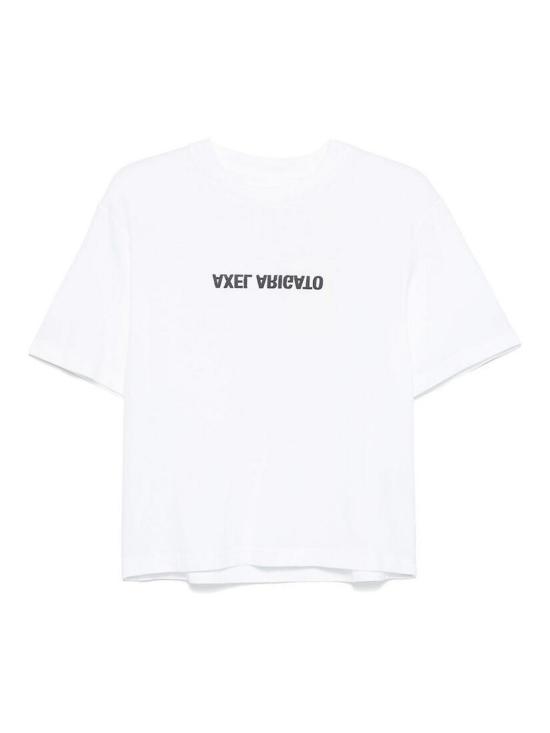 26SS 악셀 아리가토 반팔 티셔츠 A3021001DISTORTWHITE White
