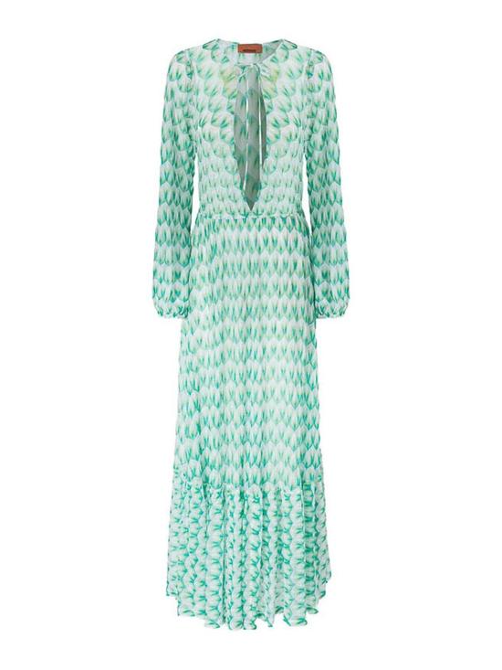 26SS 미소니 롱 원피스 MS26SQ0LBR014IS72OR White