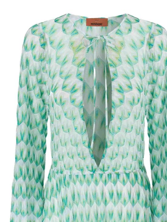 26SS 미소니 롱 원피스 MS26SQ0LBR014IS72OR White - MISSONI