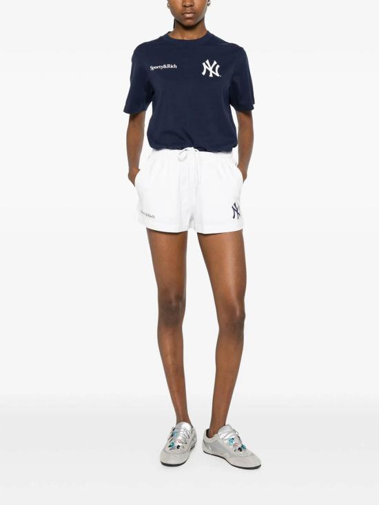 26SS 스포티앤리치 반팔 티셔츠 TO043610300BLDKNAV Blue - SPORTY & RICH