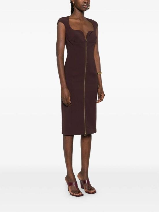 26SS 엘리자베타프랜치 미디 스커트 AB90061E2644 Brown - ELISABETTA FRANCHI