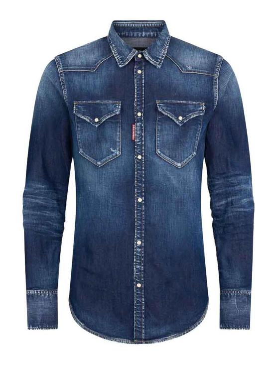 26SS 디스퀘어드2 데님 셔츠 S30341S74DM0986470 Blue