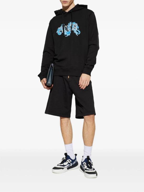 26SS 베르사체 후드 티셔츠 80GAIE02CF00E899 Black - VERSACE