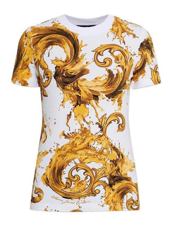 26SS 베르사체 반팔 티셔츠 80HAH608JS553G03 White