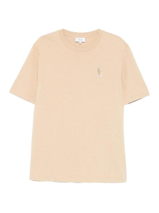 26SS 메종키츠네 드레스드 폭스 컴포트 티셔츠 QM00101KJ7025ROAST Beige