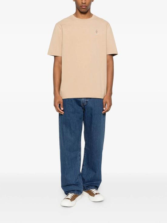 26SS 메종키츠네 드레스드 폭스 컴포트 티셔츠 QM00101KJ7025ROAST Beige - MAISON KITSUNE