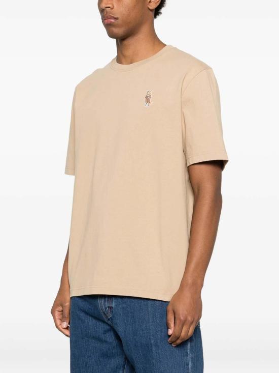 26SS 메종키츠네 드레스드 폭스 컴포트 티셔츠 QM00101KJ7025ROAST Beige - MAISON KITSUNE